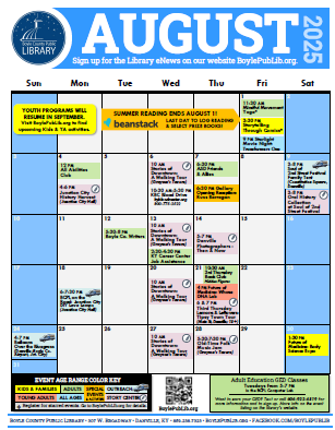 August Calendar