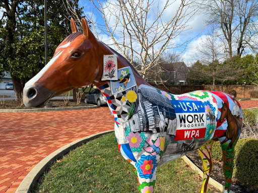 Courage the horse by artist Brandon Long