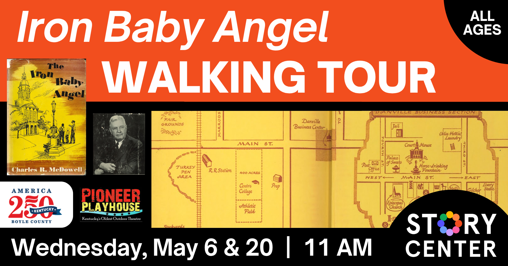Iron Baby Angel Walking Tour on May 20 at 11 AM