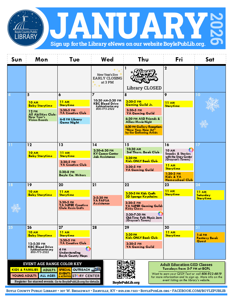 January 2026 Calendar