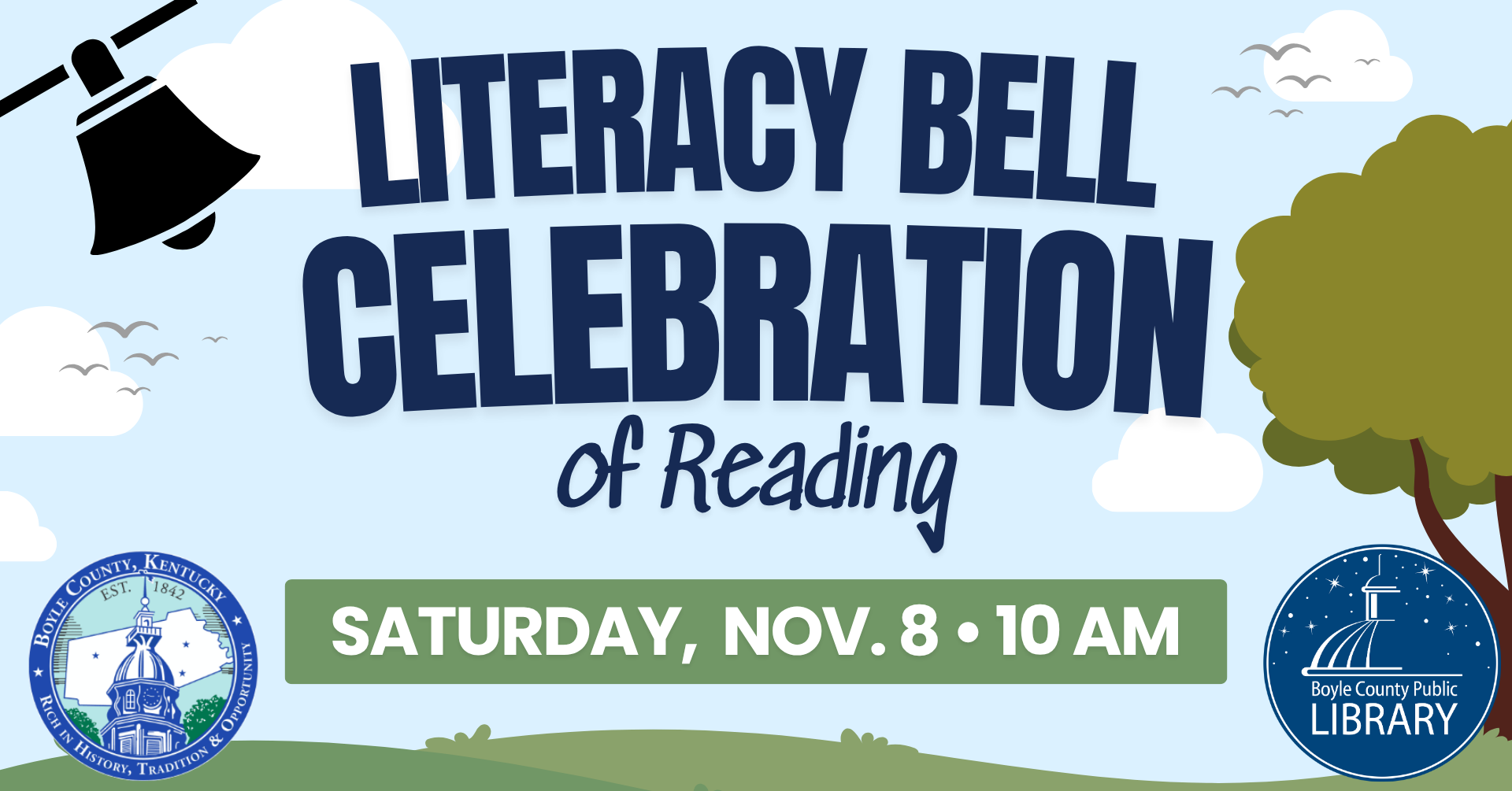 Literacy Bell Celebration of Reading November 8 at 10 AM
