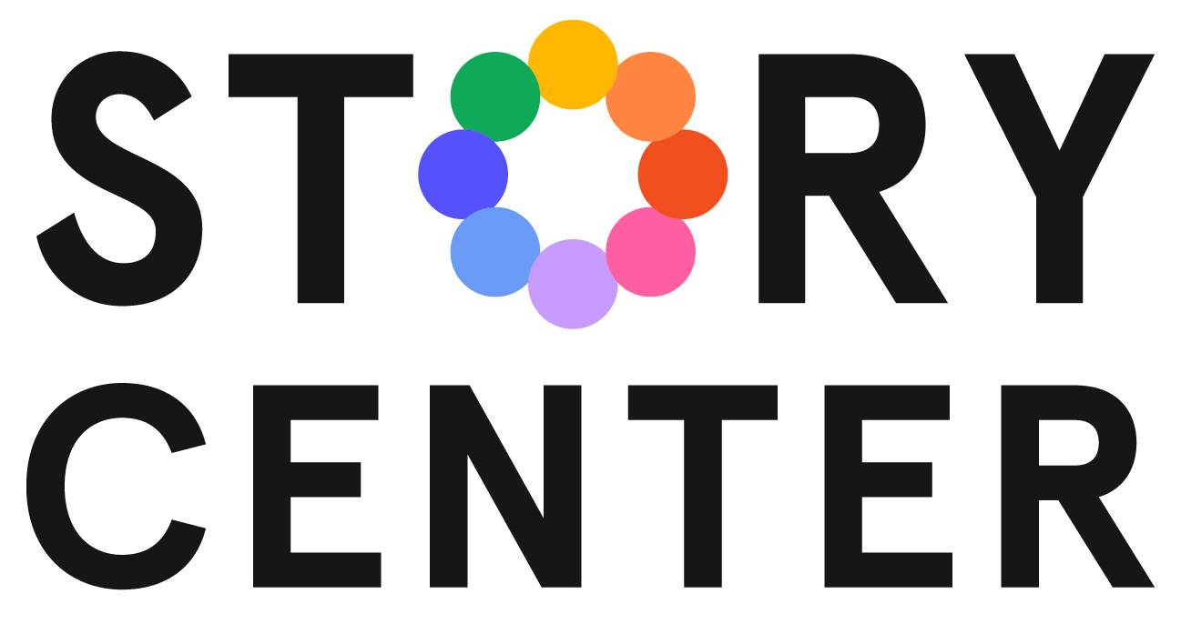 Story Center logo color vertical