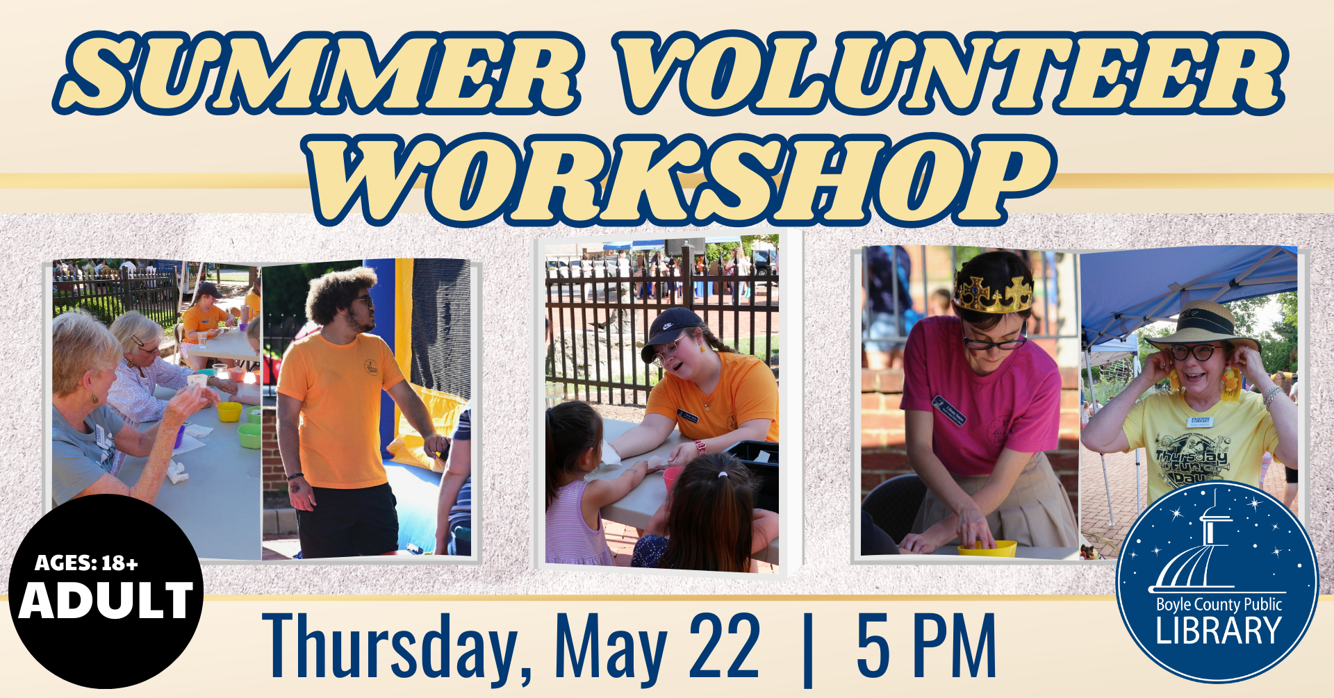 Summer Reading Volunteer Workshop